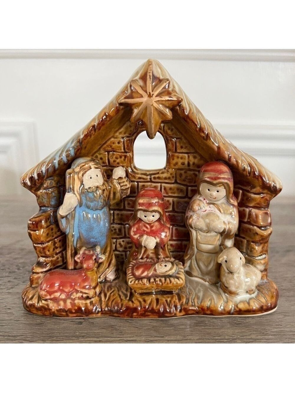 Vintage Miniature Nativity Scene